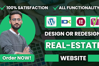 design realestate website with integration of idx mls, idx website, mls website