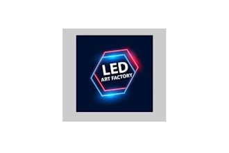 make art factory and led light logo