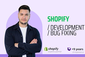 provide custom shopify development and programming services