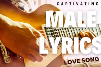 write compose a professional love song  pop, rnb, funk, electronic, dance music