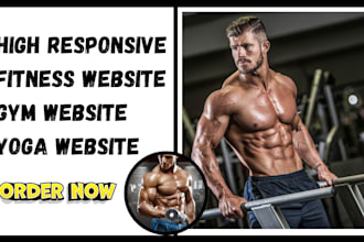 design professional fitness and workout website or blog
