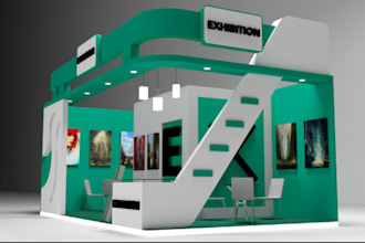 remodel 3d exhibition booth, trade booth, kiosk, stall, 3d stall design,backdrop