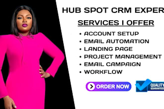 setup hub spot CRM workflows automation  hub spot landing page hub spot sales