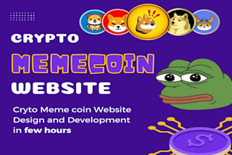 create a crypto meme website build crypto token website crypto meme coin website