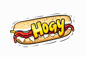 make unique food truck sandwich logo