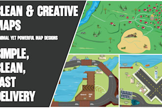 design custom illustrated maps for games, books, events, or websites