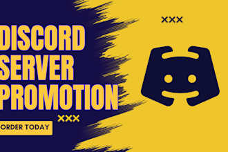 do discord server promotion, organic server promotion, discord mod