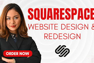 do squarespace website design, redesign for a modern, professional look