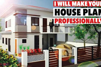 do building or house floor plans professionally