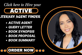 find top notch literary agent and write query letter, book proposal and synopsis