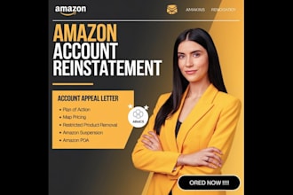 write a customized amazon appeal letter plan of action for amazon reinstatement