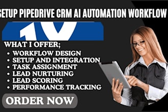 setup pipedrive CRM ai automation workflow automate pipedrive CRM as an expert