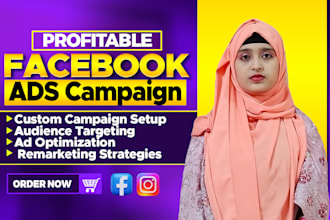 create and optimize facebook and instagram ad campaigns to boost your sales