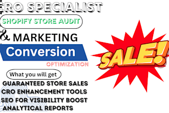 increase shopify sales conversion rate with expert cro and store optimization