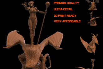 set stl file 3d model for printing,zbrush sculpture, action figure,miniatures,2d