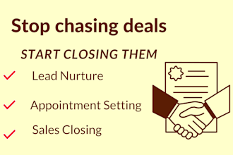 be your high ticket sales closer and sales representative