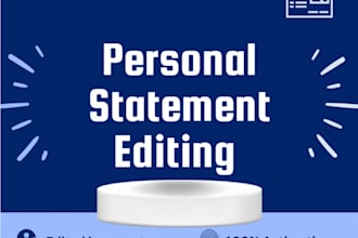 copy edit your eras personal statement or statement of purpose
