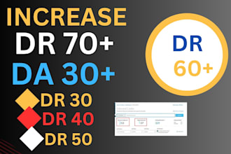 increase dr ahrefs domain rating dr 60 plus