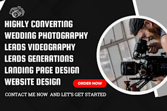 generate converting wedding photography leads videography leads sales funnel