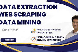 do web scraping and data mining from any website