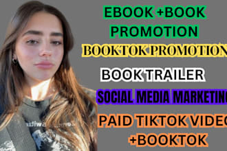 do a paid promotion video for your book on booktok tiktok