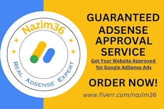provide guaranteed google adsense approval service