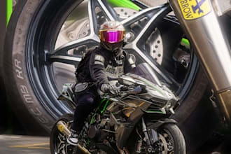 professionally photoshop and edit your motorcycle photos