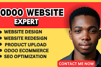 build odoo ecommerce website, integrate odoo to shopify odoo website design
