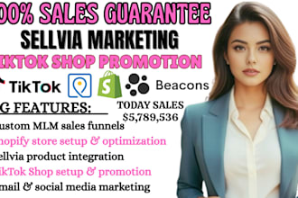 mlm promotion mlm sales funnel shopify promotion sellvia marketing, tik tok shop