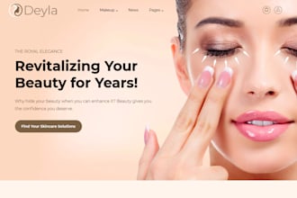 design skin care skin care website spa website beauty website skin care shopify