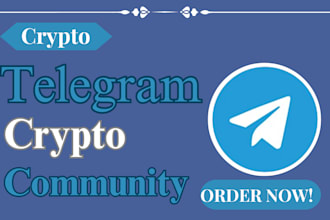 telegram growth or channel, nft, crypto, telegram marketing and crypto promotion