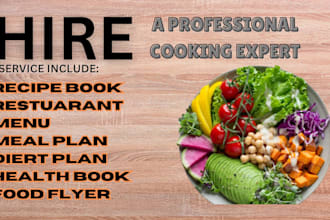 write, design quality recipe book cookbook meal plan cover design health book