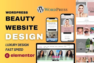 create nail salon website, makeup, beauty salon website