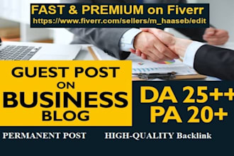 submit a guest post on a quality business blog