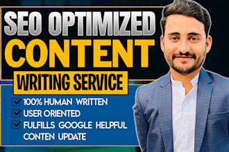 do human SEO article writing, blog post and content writing