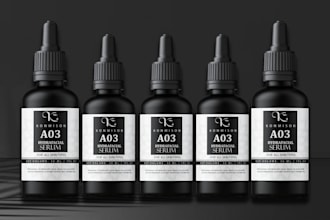 design bottle label and product packaging