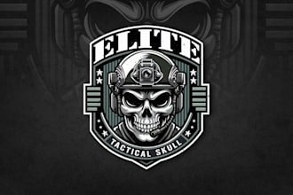 create custom tactical badge, patch and vintage logo design
