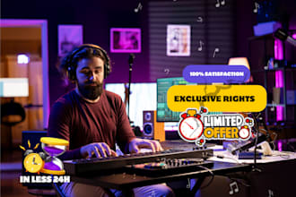 produce a professional exclusive custom beat any genre