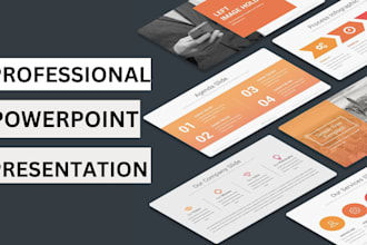 design a professional powerpoint presentation or powerpoint template design