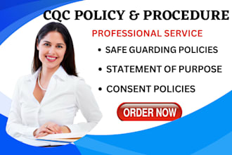 prepare compliant cqc business plan, ofsted, policies and procedures, uk tender