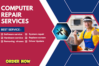 technical support for computer repair and networking fix windows and  PC bulld