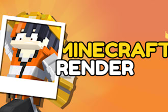 create a minecraft illustration or render for you