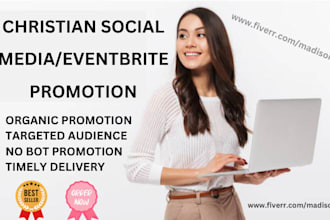 do christian social media, christmas promotion, eventbrite setup, ticket sales