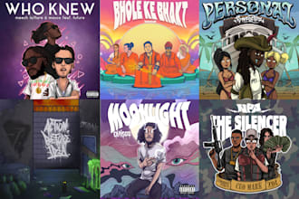 design unique music album cover art