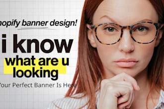 do shopify banner design, web banner, youtube banner