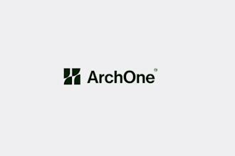 create a professional minimalist business arch logo design