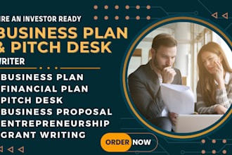 write a professional start up business plan, pitch desk, do ppt slides for you