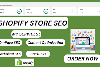 shopify SEO for store higher rankings on google