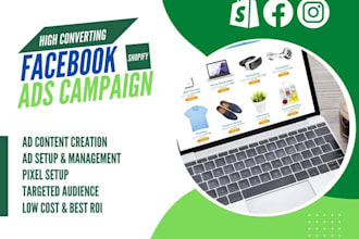 campaign setup and management for shopify facebook ads