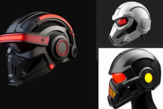 do custom 3d mask 3d helmet cosplay, 3d print action figure knight, 3d cyberpunk